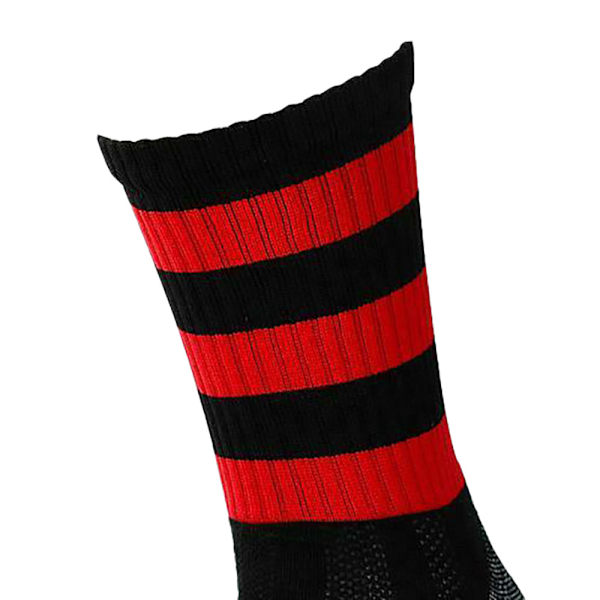 Precision Unisex Adult Pro Hooped Football Socks 7 UK-11 UK Bla Black/Red 7 UK-11 UK