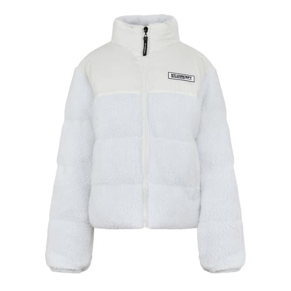 NY Concept Sherpa Pufferjacka för damer L Cream Cream L