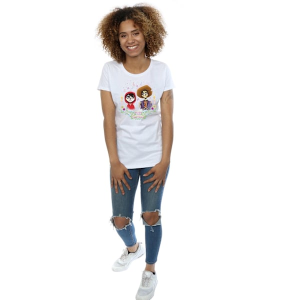 Disney Dam/Dam Coco Miguel Och Hector Bomull T-shirt L Wh White L