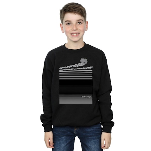 Trollkarlen från Oz Pojkar Wicked Witch Flygande Sweatshirt 5-6 År Black 5-6 Years