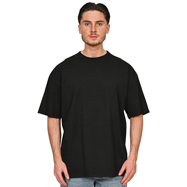 Casual Classics Unisex Vuxen Kammad Ringspunnen Bomull Hög Oversize Black S