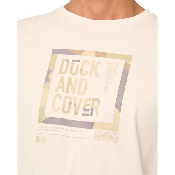 Duck and Cover Herr Primatic T-shirt L Benvit Off White L