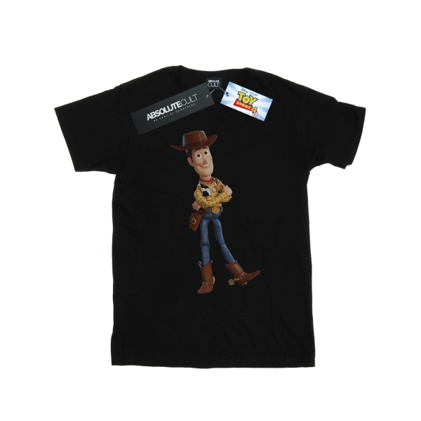 Disney Girls Toy Story 4 Sherrif Woody Bomull T-shirt 12-13 År Black 12-13 Years