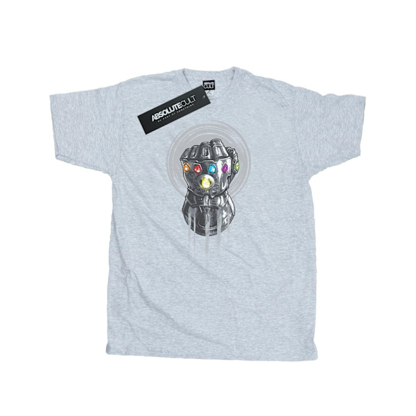 Avengers Infinity War Herr Gauntlet Bomull T-shirt 3XL Sports G Sports Grey 3XL