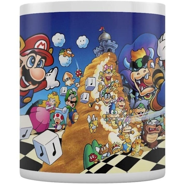 Super Mario Art Mug En Storlek Flerfärgad Multicoloured One Size