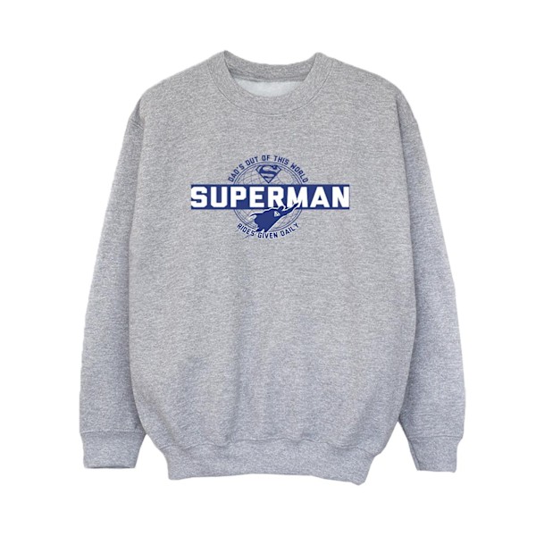 DC Comics Boys Superman Out Of This World Sweatshirt 12-13 År Sports Grey 12-13 Years