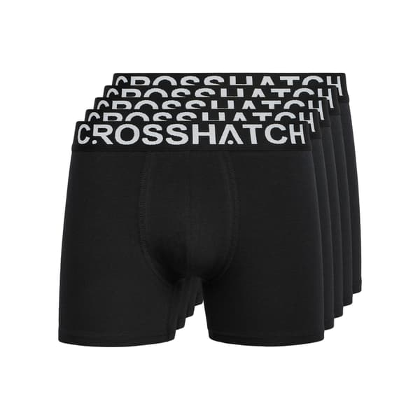 Crosshatch Mens Astral Boxer Shorts (5-pack) S Svart Black S