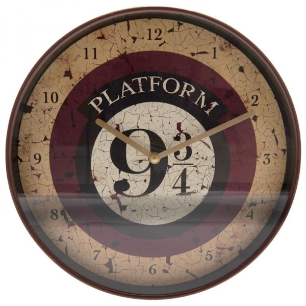 Harry Potter Plattform 9 3/4 Väggklocka One Size Beige/Burgundy Beige/Burgundy One Size