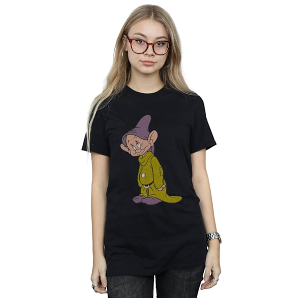 Snövit och de sju dvärgarna Dam/Dam Dopey Bomull Pojkvän Black XL