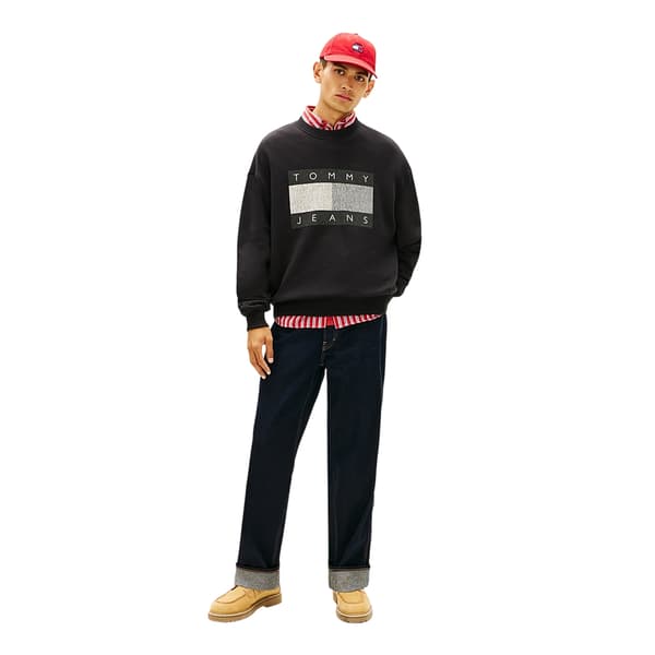 Tommy Jeans Herr Monokrom Tröja S Svart Black S