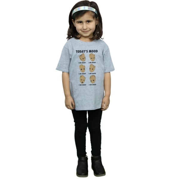 Guardians Of The Galaxy Girls Today's Mood Baby Groot Cotton T- Sports Grey 9-11 Years
