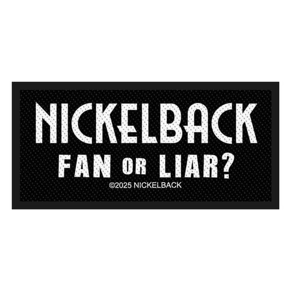 Nickelback Fan Or Liar Vävd Standard Patch One Size Svart/Vit Black/White One Size