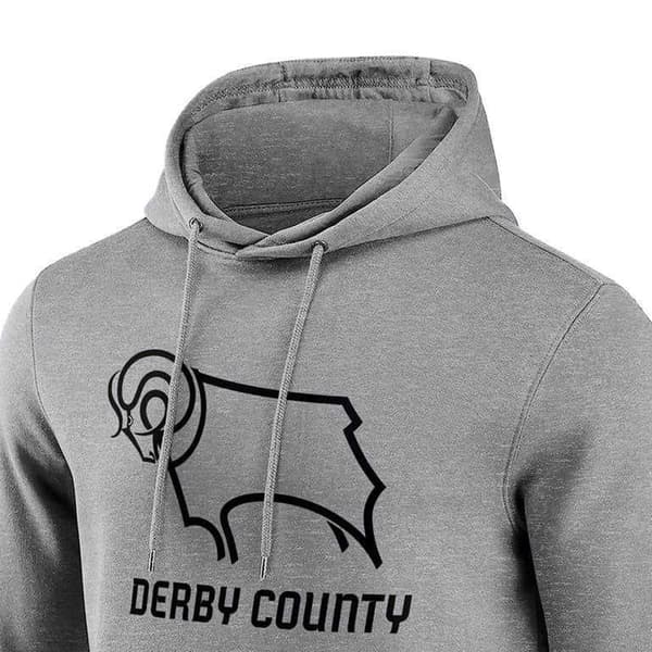 Derby County FC Herrhuvtröja S Grå Grey S