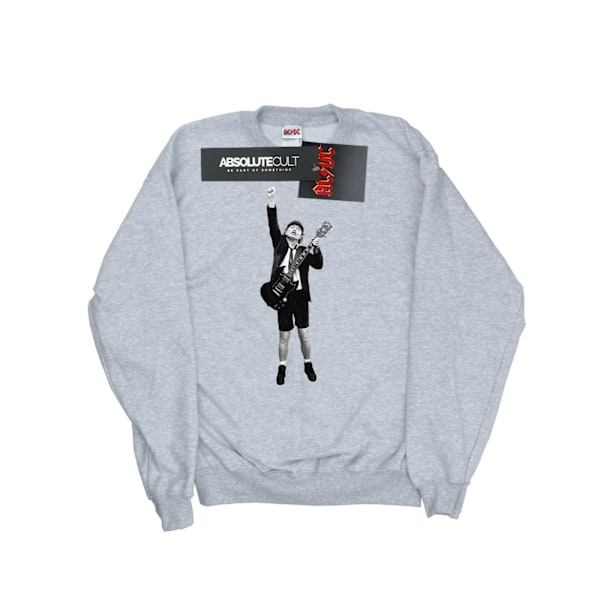 AC/DC Herr Angus Young Cut Out Sweatshirt M Sports Grey Sports Grey M