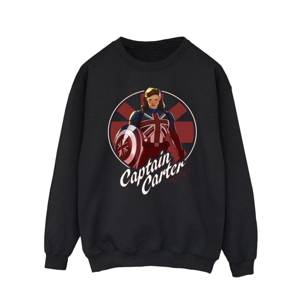 Marvel What If Captain Carter Sweatshirt S Svart Black S