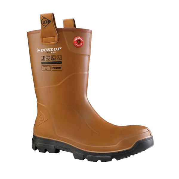 Dunlop Unisex Adult Purofort Rigpro Säkerhetsstövlar 4 U Brown/Black 4 UK