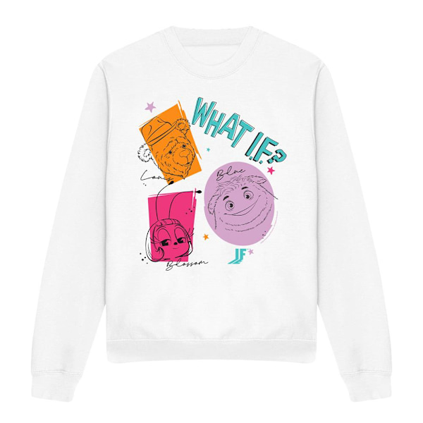 IF Unisex Vuxen What If Outline Sweatshirt M Vit White M