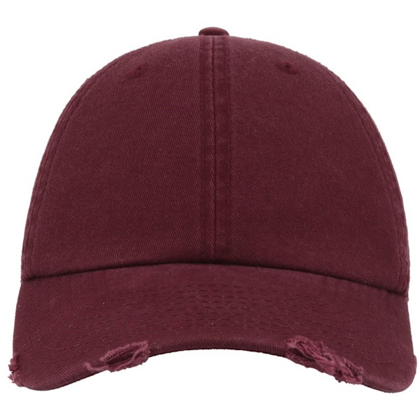 Atlantis 6 Panel Baseball Cap One Size Burgundy Burgundy One Size