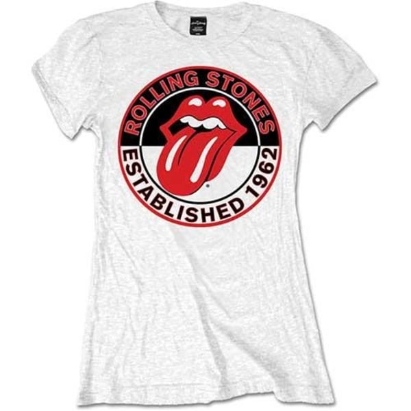 The Rolling Stones Dam/Damer Etablerad 1962 T-shirt M Vit White M