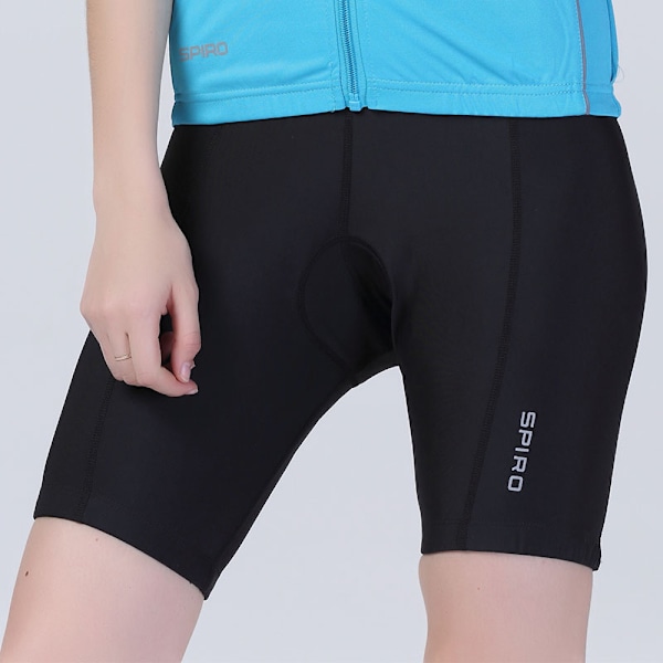 Spiro Dam/Kvinnors Vadderade Cykelkläder / Cykelshorts M Svart Black M