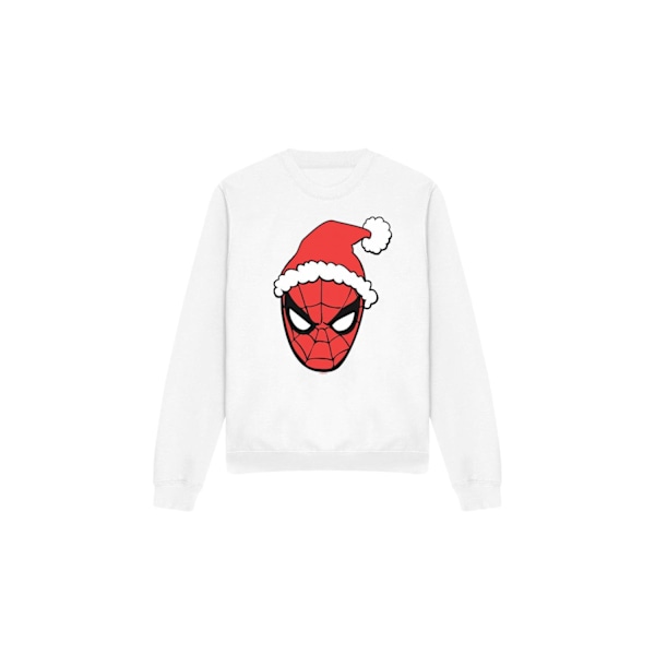 Spider-Man Unisex Vuxen Tomteluva Sweatshirt XXL Vit White XXL