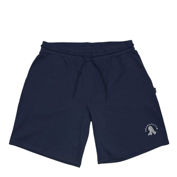 Aquascutum Herr Klassiska Logotyp Dragsko Midja Sweatshorts M Marinblå Navy M