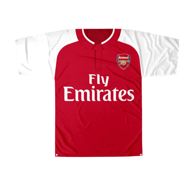 Arsenal FC Kit Formad Banner/Body Flagga 145 x 114cm Röd/Vit Red/White 145 x 114cm