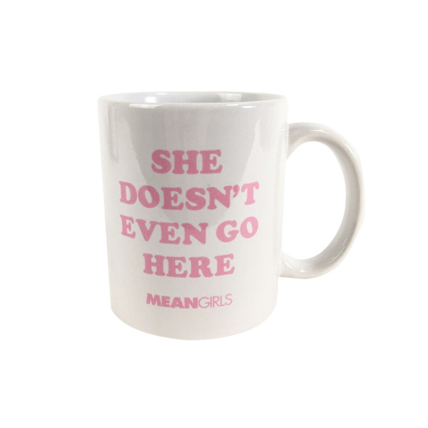 Mean Girls Hon går inte ens hit Mugg En Storlek Vit/Rosa White/Pink One Size