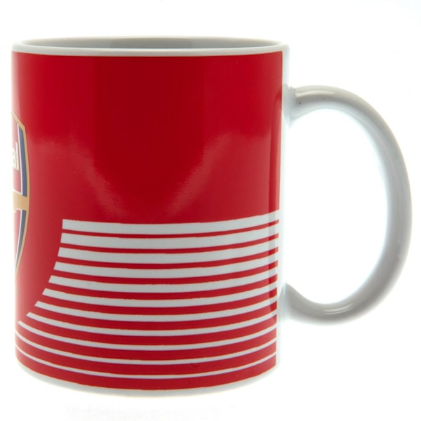 Arsenal FC Lines 325ml Mugg En Storlek Röd/Vit Red/White One Size