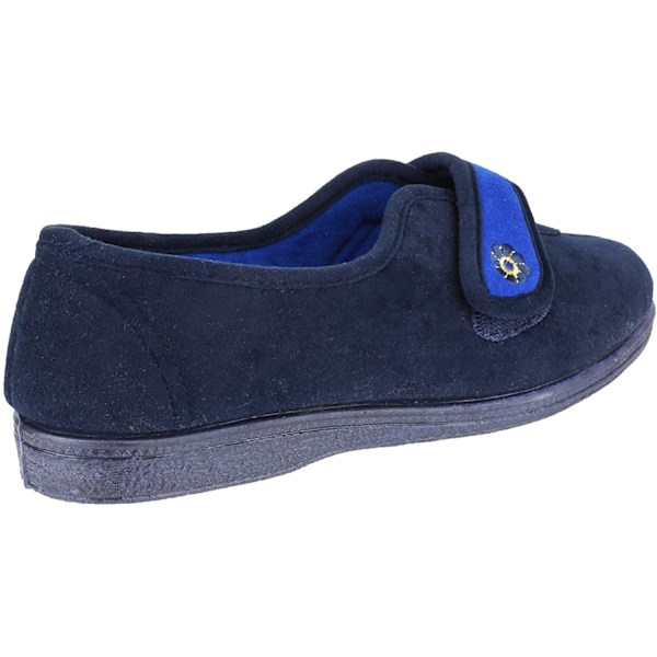 Mirak Andrea Touch Fastening Tofflor / Damtofflor / Dam Navy 6 UK