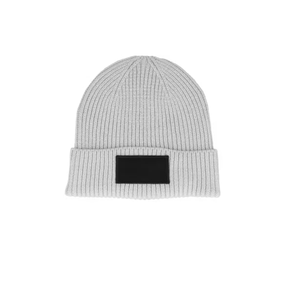 Beechfield Unisex Vuxen Fashion Patch Beanie One Size Light Gre Light Grey/Black One Size