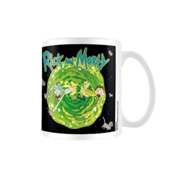 Rick And Morty Flytande Katt Mugg En Storlek Svart/Grön/Vit Black/Green/White One Size