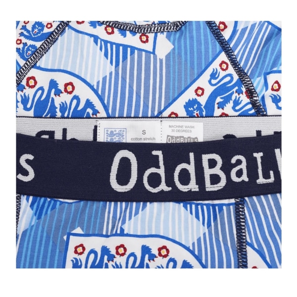 OddBalls Herr Retro England FA Boxer XXL Blå Blue XXL