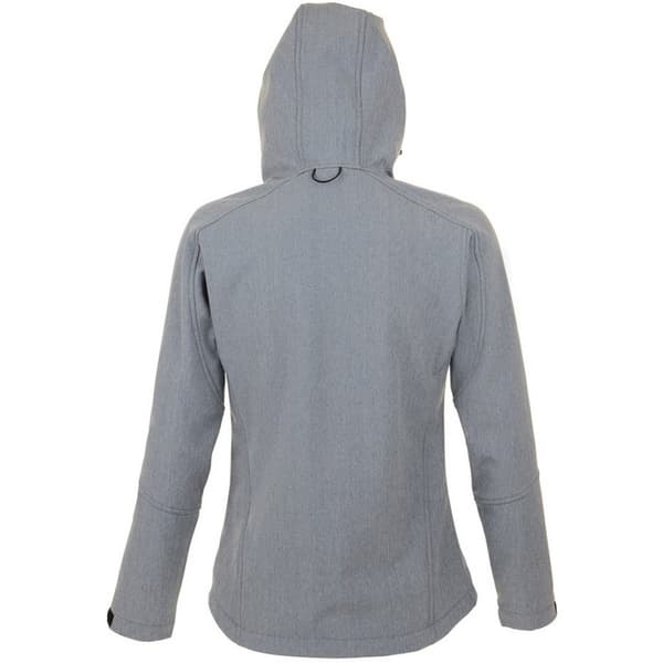 SOLS Dam Replay Hooded Soft Shell Jacka (Andningsbar, Grey Marl S