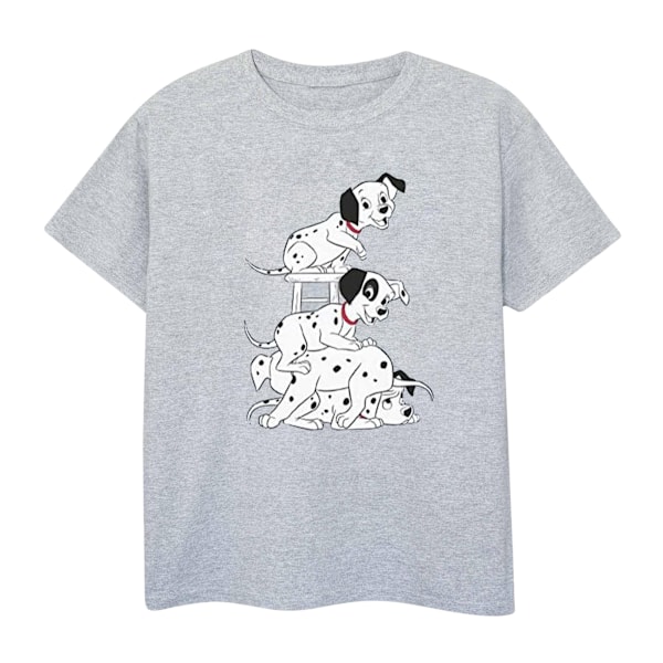 101 Dalmatiner Pojkar Stol T-shirt 7-8 År Sport Grå Sports Grey 7-8 Years