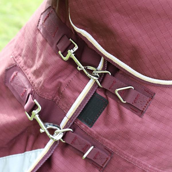 Highlander Plus Combo Neck 100g Hästtäcke 7´ 3 Maroon Maroon 7´ 3