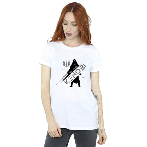 Star Wars Dam/Damer Obi-Wan Kenobi Jedi Knight Bomullspojke White S