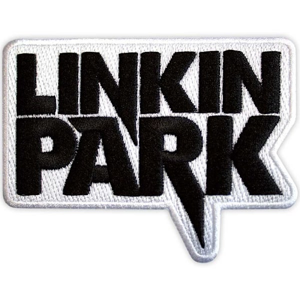 Linkin Park Vävd Logotyp Strykjärnslapp En Storlek Svart/Vit Black/White One Size