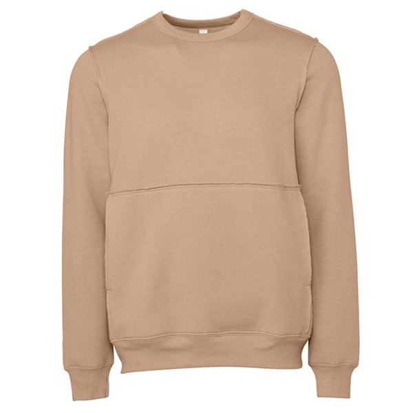 Bella + Canvas Unisex Adult Raw Seam Pullover S Oatmeal Grey He Oatmeal Grey Heather S