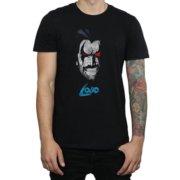DC Comics Herr Lobo Ansikte T-Shirt M Svart Black M