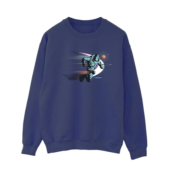 Disney Womens/Ladies Lightyear Running Buzz Sweatshirt XXL Marinblå Navy Blue XXL