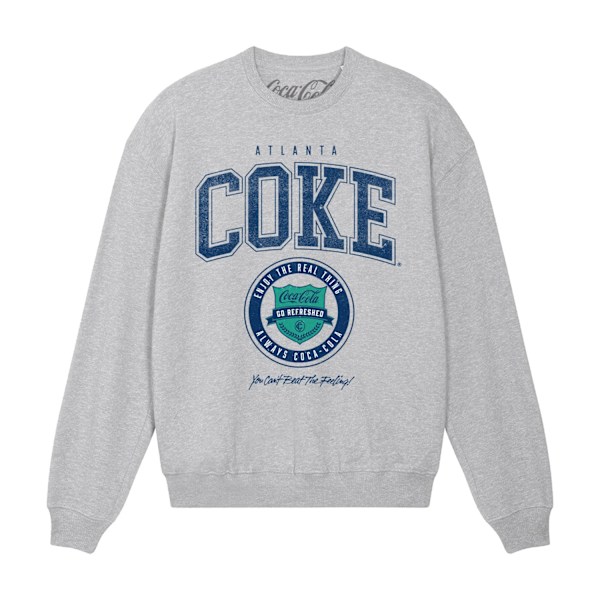 Coca-Cola Unisex Vuxen Atlanta Coke Sweatshirt S Ljusgrå Heather Grey S