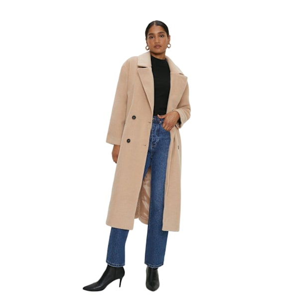 Dorothy Perkins Dam/Kvinnor Dubbelknäppt Långrock S C Camel S