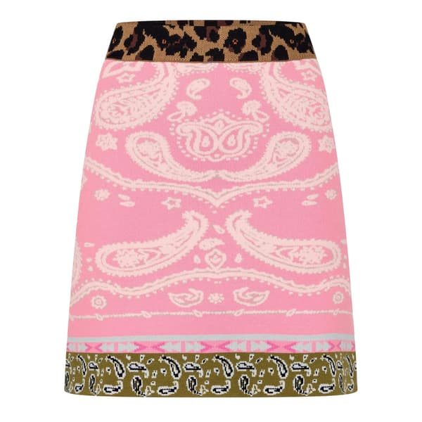 Never Fully Dressed Dam/Dam Bandana Stickad Minikjol 10 Pink 10 UK