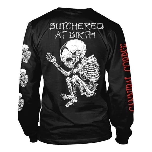 Cannibal Corpse Unisex Adult Butchered At Birth Baby Long-Sleev Black M