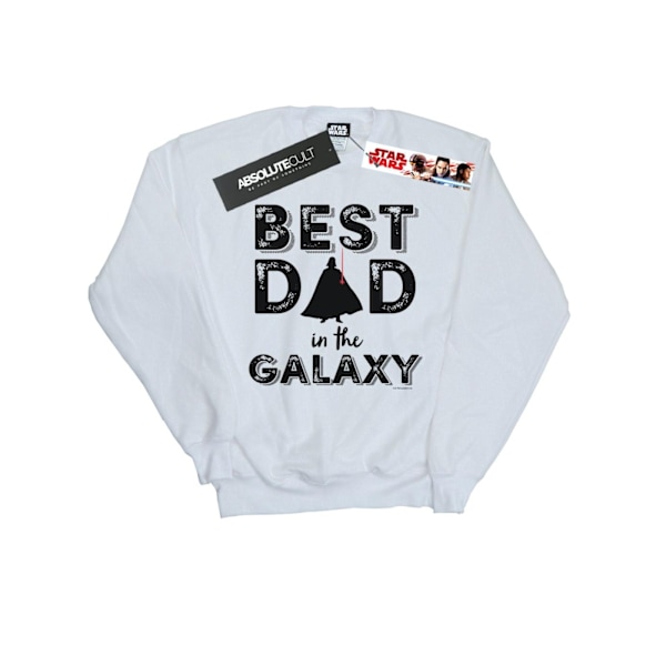 Star Wars Boys Bästa Pappa I Galaxen Sweatshirt 9-11 År Vit White 9-11 Years