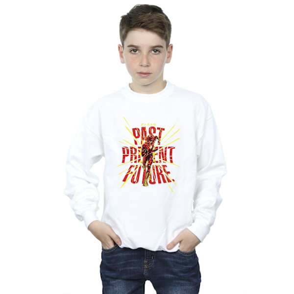 DC Comics Boys The Flash Past Present Future Sweatshirt 7-8 år White 7-8 Years