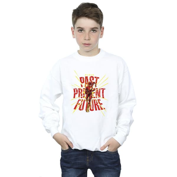 DC Comics Pojkar The Flash Past Present Future Tröja 12-13 År White 12-13 Years