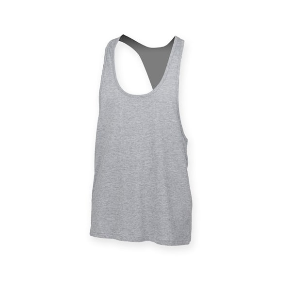 Skinnifit Herr Plain Sleeveless Muscle Vest S Heather Grey Heather Grey S