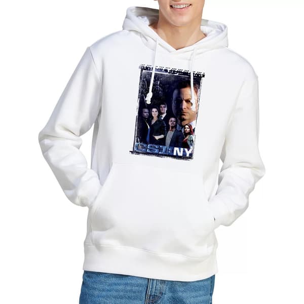CSI: NY Herr Watchful Eye Hoodie M Vit White M